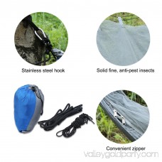Qiilu Camping Hammock With Mosquito Net Two Persons Camping Tent Hanging Sleep Hammock Bed Military Grade Parachute Nylon Hammock for Outdoor Garden Jungle